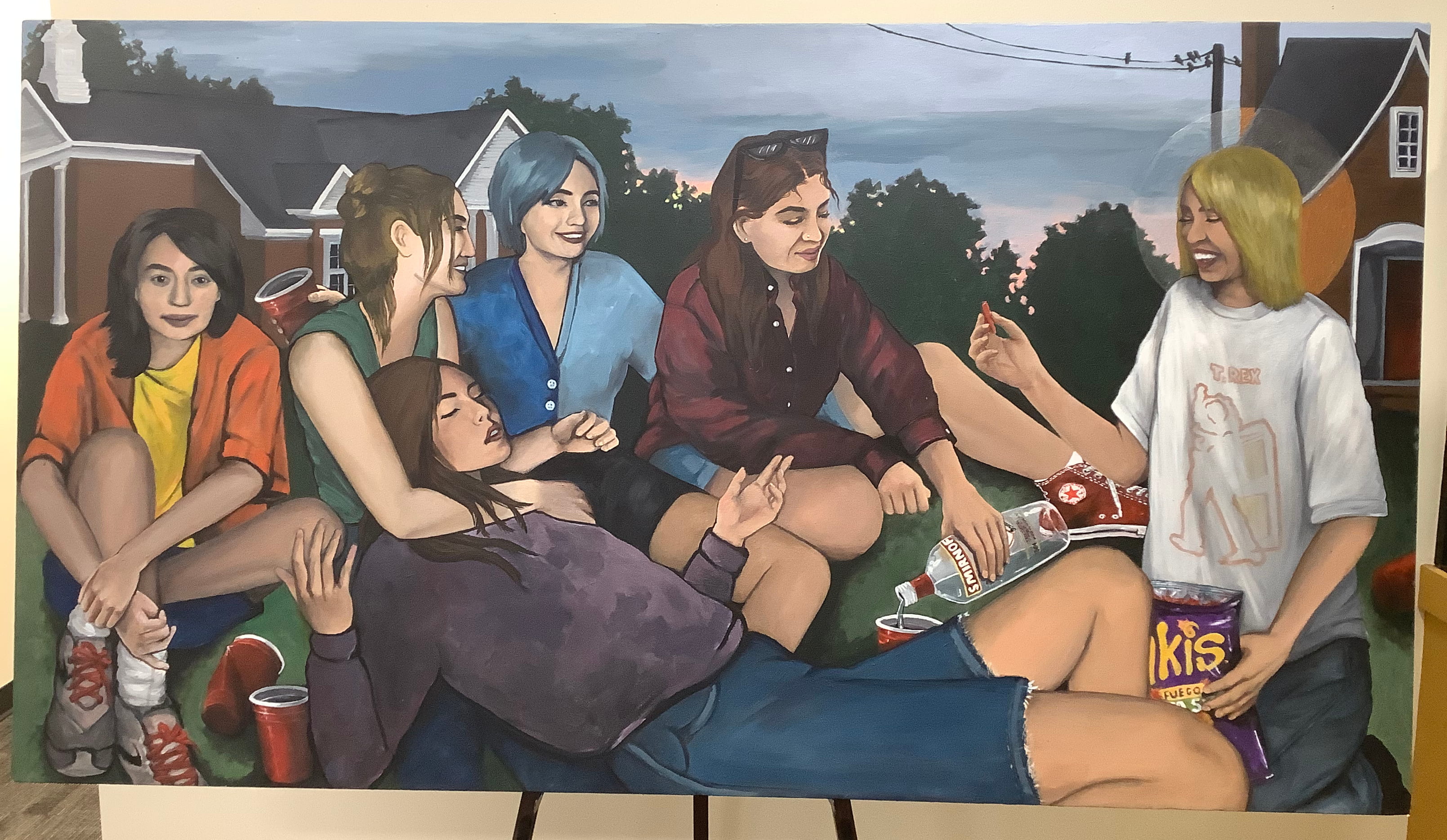 painting of friends